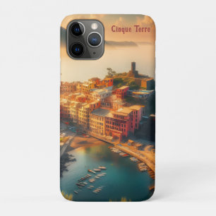 Funda Para iPhone 11 Pro Cinque Terre Playa Italia Vintage Europa Viaje