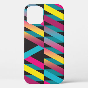 Funda Para iPhone 12 Cinta Abstracta: Vintage Geométrica Colorida.