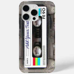 Funda Para iPhone 15 Pro Max Cinta de cassette de música retro divertida de los