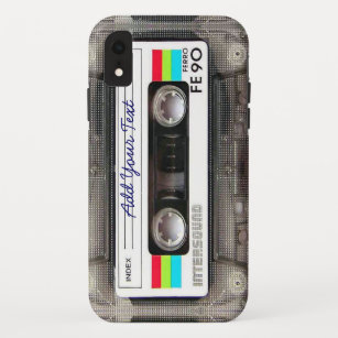 Funda Para iPhone XR Cinta de cassette de música retro divertida de los