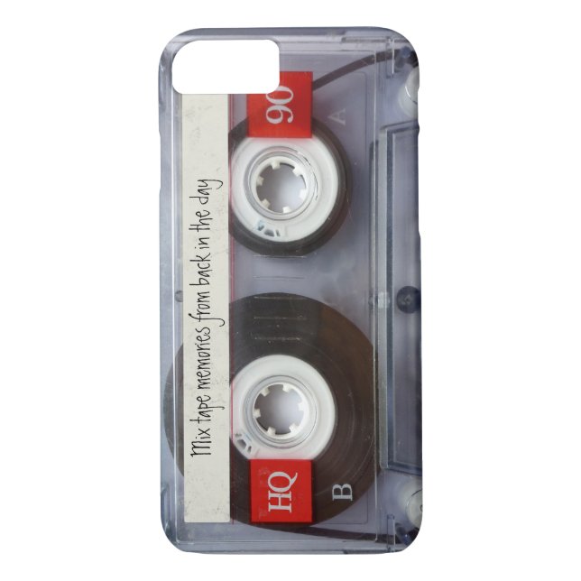 Funda De Case-Mate Para iPhone Cinta de cassette retro (Reverso)