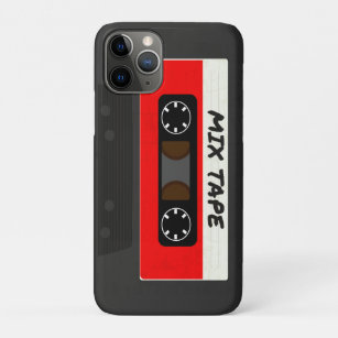 Funda Para iPhone 11 Pro Cinta de mezcla roja - Regalo inspirado en retro d