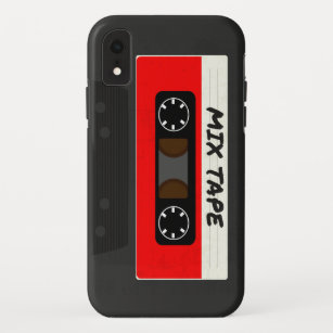 Funda Para iPhone XR Cinta de mezcla roja - Regalo inspirado en retro d