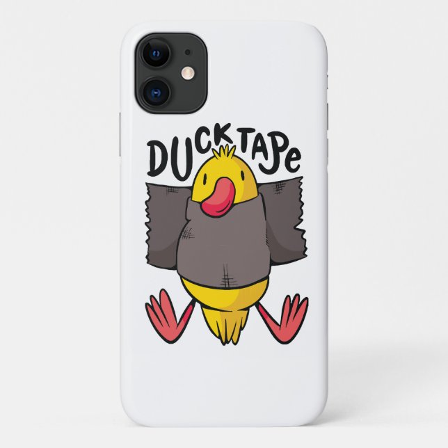 Funda De Case-Mate Para iPhone Cinta de Pato Divertida (Reverso)