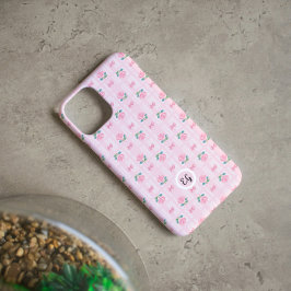 Funda Para iPhone 15 Cinta de plástico y rosa Rosa de Coquette