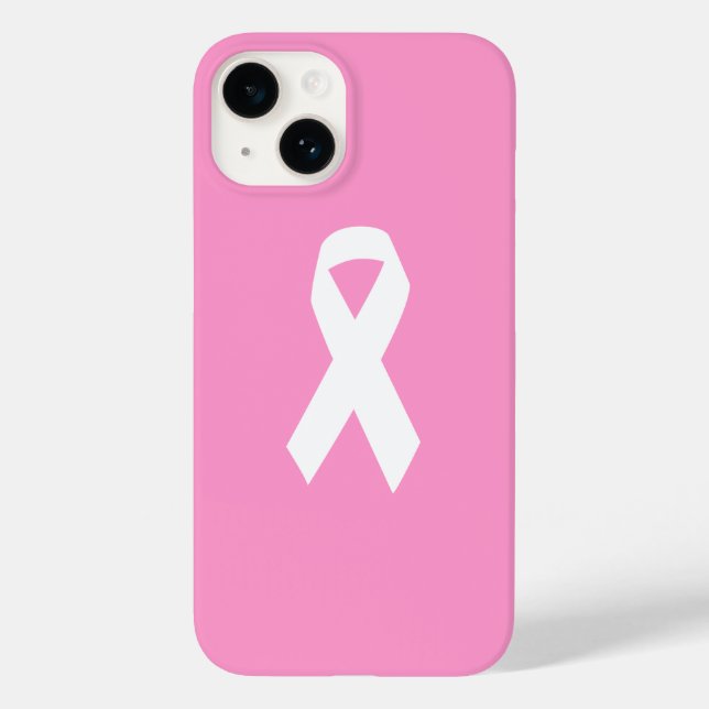 Funda De Case-Mate Para iPhone Cinta de sensibilización en rosa (Reverso )