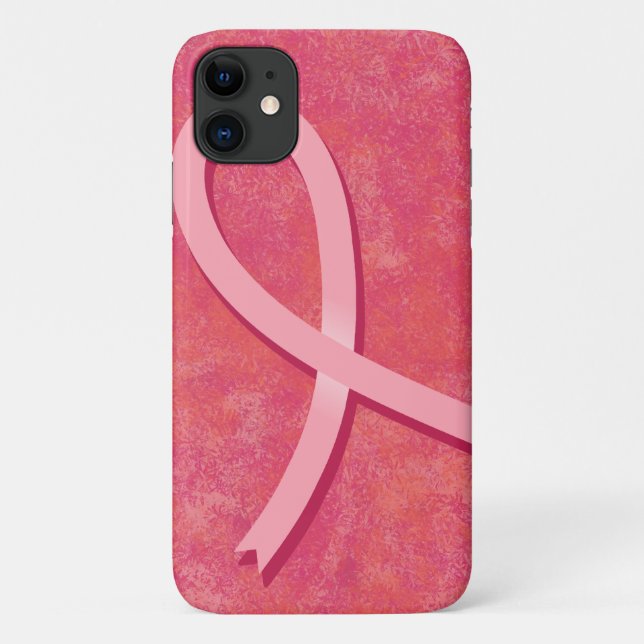 Funda De Case-Mate Para iPhone Cinta de sensibilización sobre el cáncer de mama (Reverso)