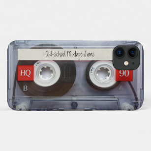 Funda Para iPhone 11 Cinta mixtape retro de la vieja escuela con cinta 