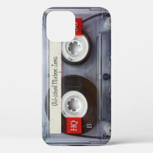 Funda Para iPhone 12 Pro Cinta mixtape retro de la vieja escuela con cinta 