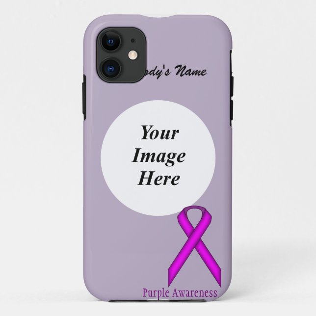 Funda De Case-Mate Para iPhone Cinta Purple Standard de Kenneth Yoncich (Reverso)