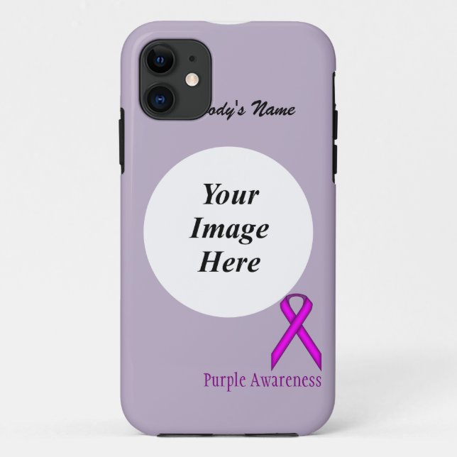 Funda De Case-Mate Para iPhone Cinta Purple Standard de Kenneth Yoncich (Reverso)