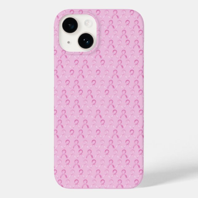 Funda De Case-Mate Para iPhone Cinta rosa, cáncer de mama, regalo #cáncer #iphone (Reverso )