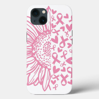 Funda Para iPhone 13 Cinta rosa Conciencia sobre el cáncer de mama Gira