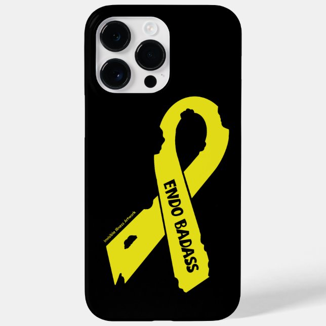 Funda De Case-Mate Para iPhone Cinta rota/Badass...Endometriosis (Reverso)
