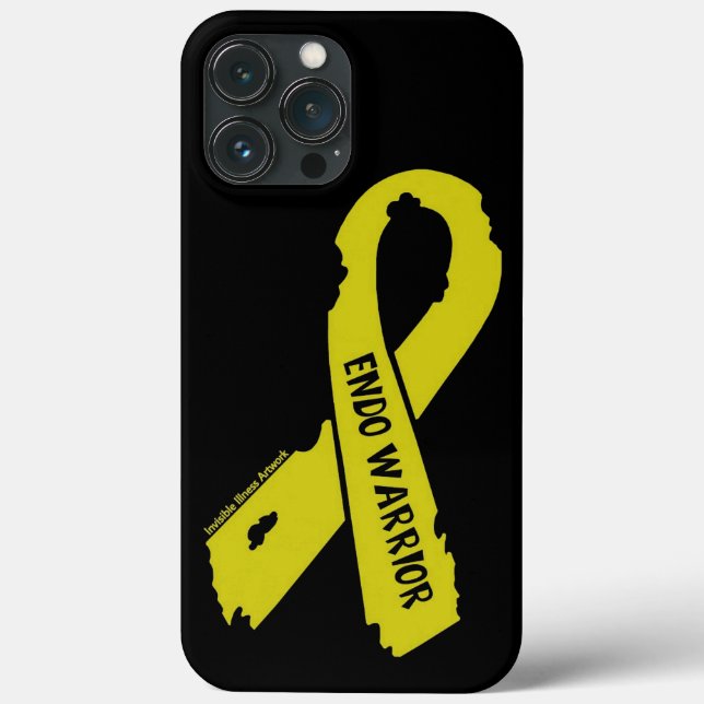 Funda De Case-Mate Para iPhone Cinta rota/Guerrero...Endometriosis (Reverso )