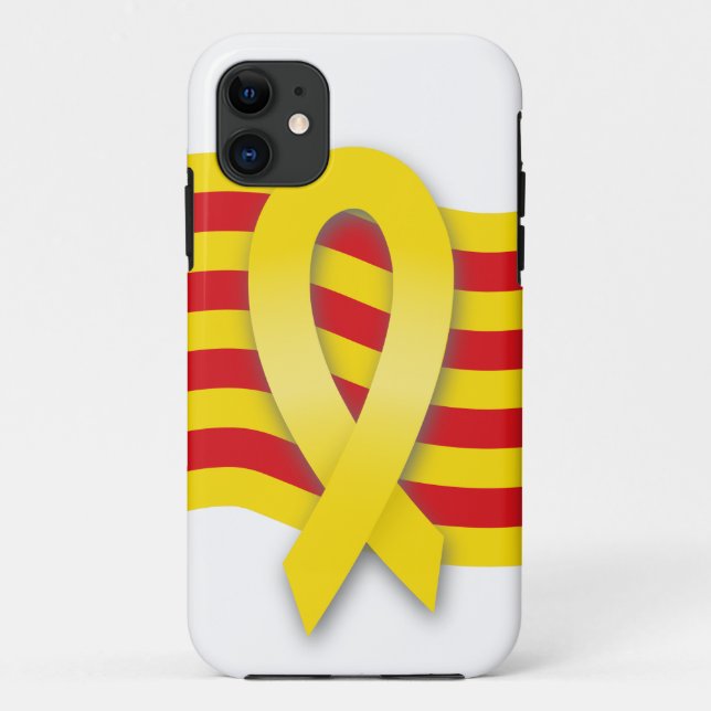 Funda De Case-Mate Para iPhone Cinta y bandera catalanas (Reverso)