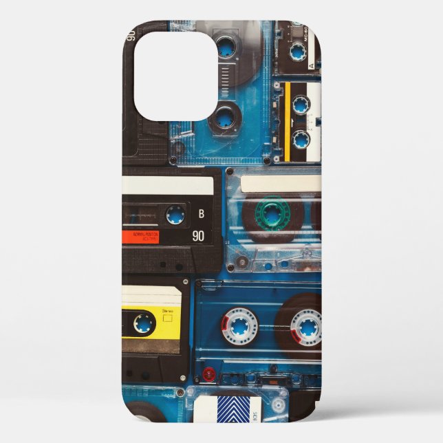 Funda De Case-Mate Para iPhone Cintas de audio retro (Reverso )
