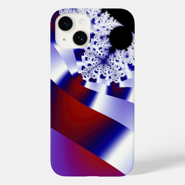 Funda De Case-Mate Para iPhone Cintas de seda púrpura (Reverso )