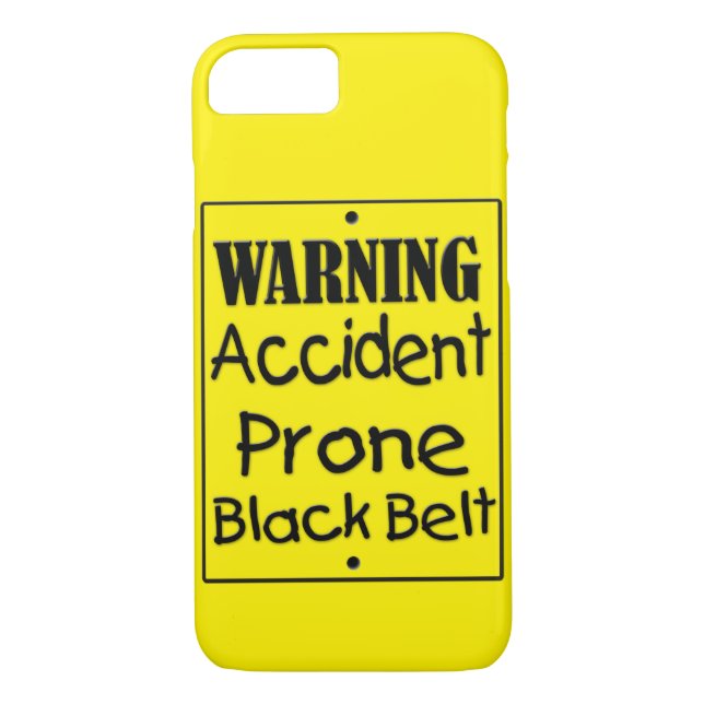 Funda De Case-Mate Para iPhone Cinturón negro propenso a accidentes (Reverso)