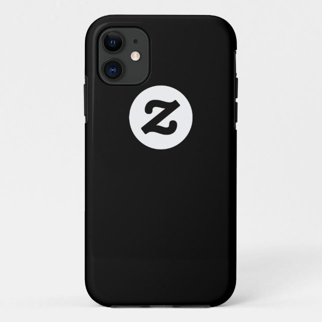 Funda De Case-Mate Para iPhone CircleZ - blanco en negro (Reverso)