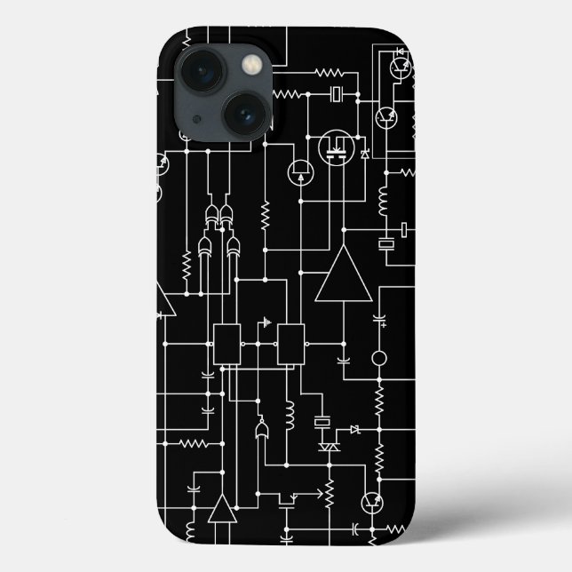 Funda De Case-Mate Para iPhone circuito de proyecto electrónico (Reverso)