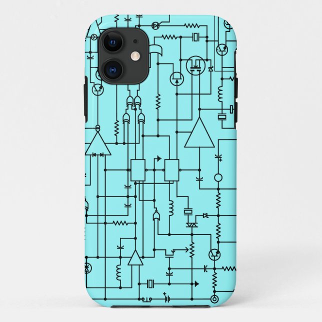 Funda De Case-Mate Para iPhone circuito de proyecto electrónico (Reverso)