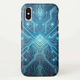 Funda Para iPhone XS Circuito de resumen de circuito futurista