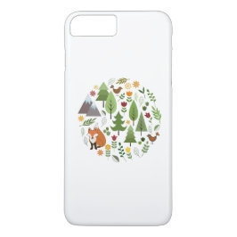 Funda Para iPhone 8 Plus/7 Plus Círculo de Ilustraciones de estilo escandinavo