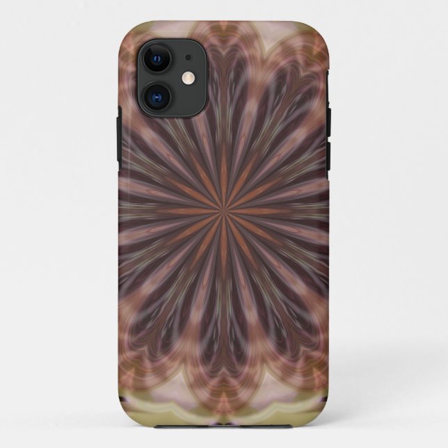 Funda De Case-Mate Para iPhone Círculo de plumas (Reverso)