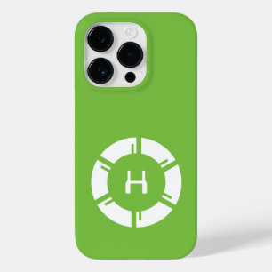 Funda Para iPhone 14 Pro De Case-Mate Círculo futurista con monograma de ciencia ficción