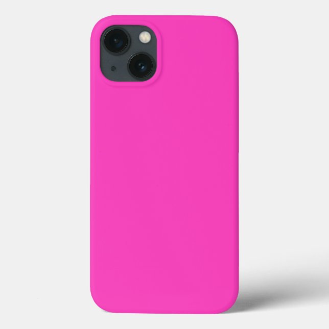 Funda De Case-Mate Para iPhone Círculo rosado neón (Reverso)