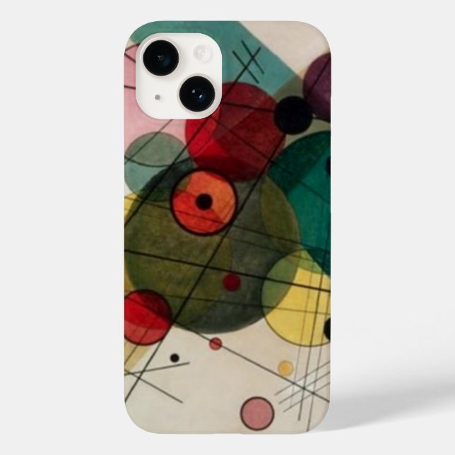 Funda De Case-Mate Para iPhone Círculos abstractos de Kandinsky (Reverso )