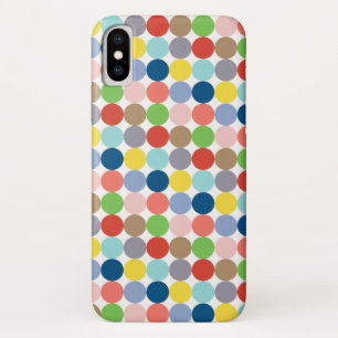 Funda Para iPhone X círculos coloridos de color pastel...