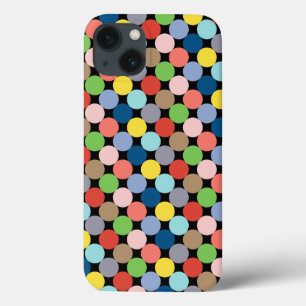Funda Para iPhone 13 círculos coloridos de colores pastel Funda-Mate iP
