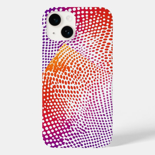 Funda De Case-Mate Para iPhone Círculos coloridos modernos (Reverso )