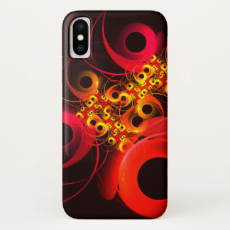 Funda Para iPhone X Círculos coloridos Patrón de arte abstracto modern