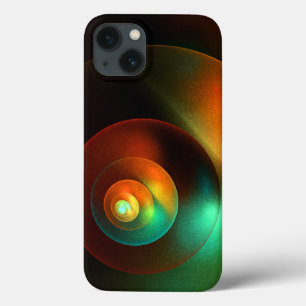 Funda Para iPhone 13 Círculos coloridos Patrón de arte abstracto modern