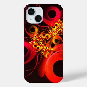 Funda Para iPhone 15 Círculos coloridos Patrón de arte abstracto modern