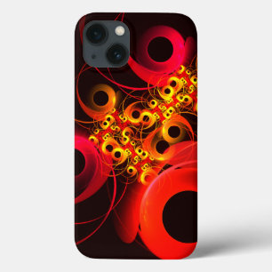 Funda Para iPhone 13 Círculos coloridos Patrón de arte abstracto modern
