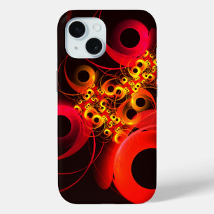 Funda Para iPhone 15 Círculos coloridos Patrón de arte abstracto modern