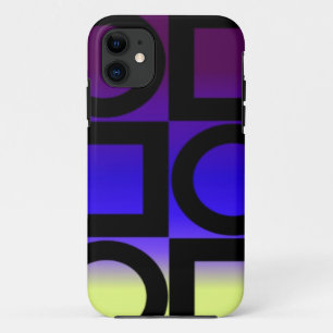 Funda Para iPhone 11 Círculos Cuadrados Coloridos