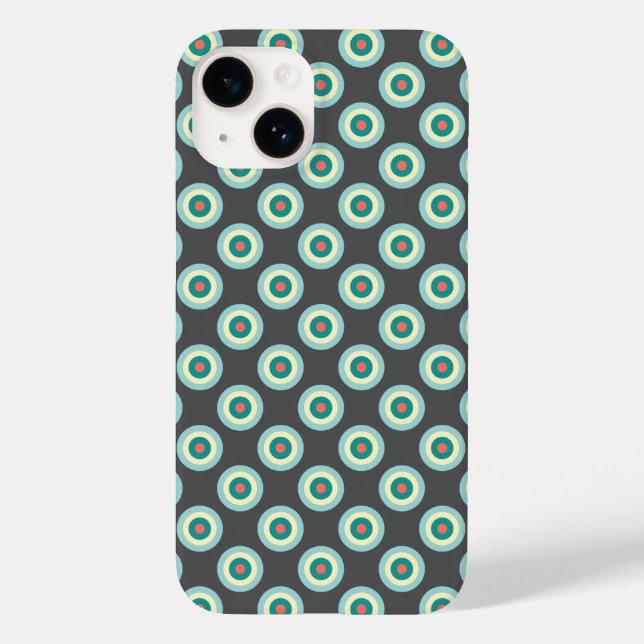 Funda De Case-Mate Para iPhone Círculos de combinación grises de Shirley Taylor (Reverso )