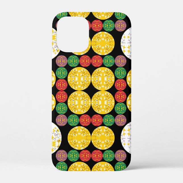 Funda De Case-Mate Para iPhone Círculos de Estrellas (Reverso )