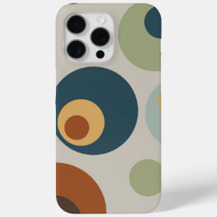 Funda Para iPhone 15 Pro Max Círculos divertidos modernos de mediados del siglo