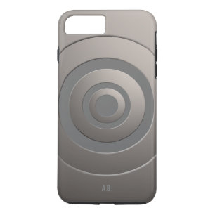 Funda Para iPhone 8 Plus/7 Plus Círculos geométricos plata moderna con cualquier
