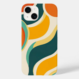 Funda Para iPhone 14 De Case-Mate Círculos naranjas y corrientes de color