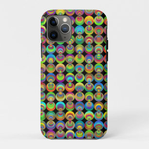 Funda Para iPhone 11 Pro Círculos-retro-abstracto-geométrico