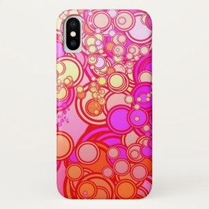 Funda Para iPhone X Círculos retros