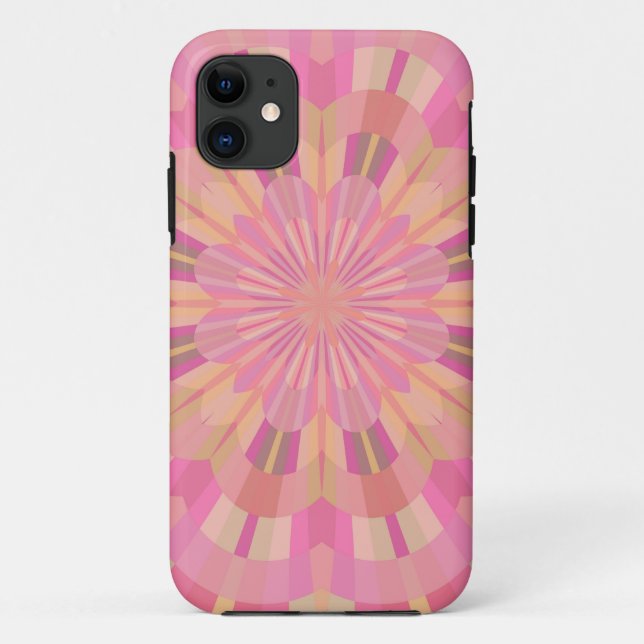 Funda De Case-Mate Para iPhone Círculos rosados (Reverso)