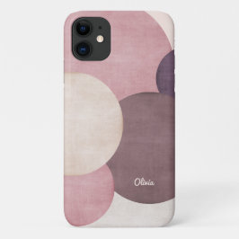 Funda Para iPhone 11 Círculos simples modernos personalizados